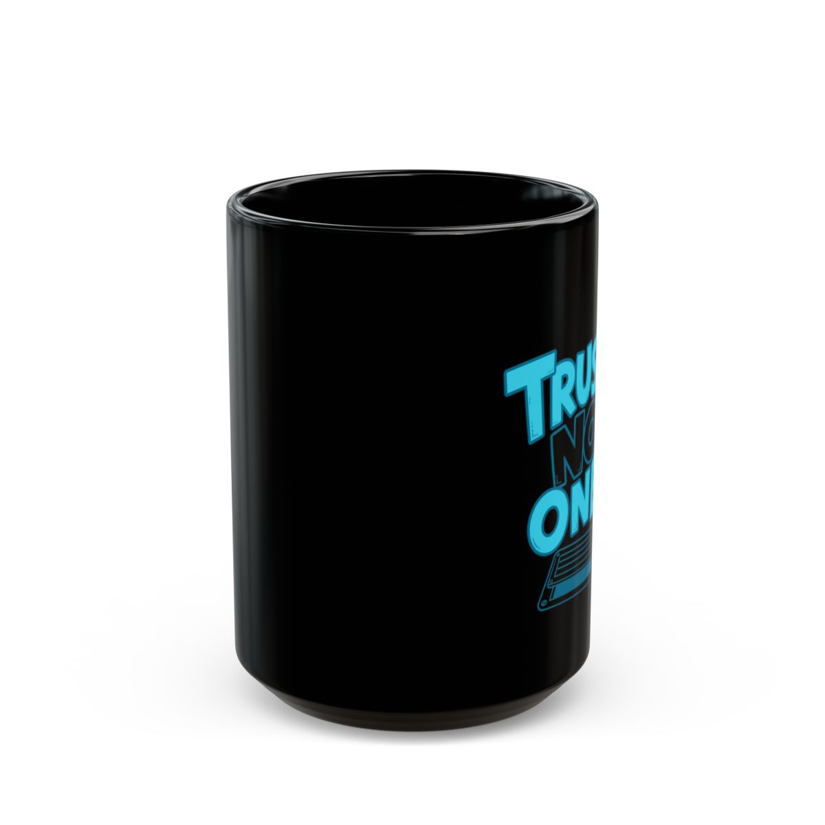 Among Us "Trust No One" Black Mug - alternate angle 2, merchandise