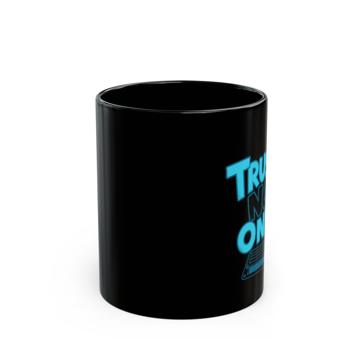 Among Us "Trust No One" Black Mug - alternate angle 1, merchandise