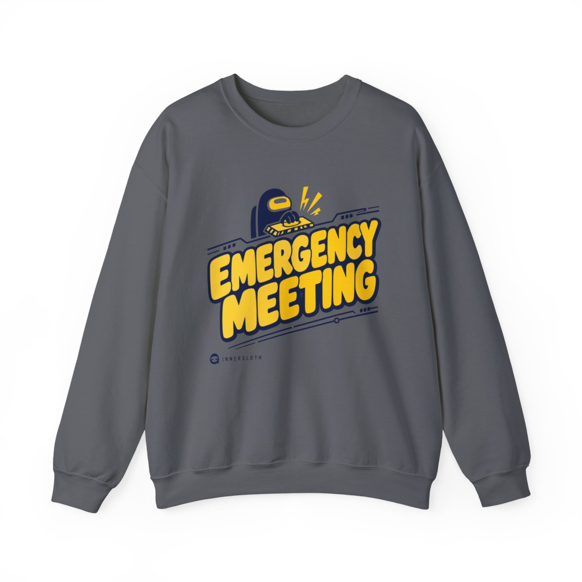 Among Us "Emergency Meeting" Crewneck - alternate angle 3, merchandise
