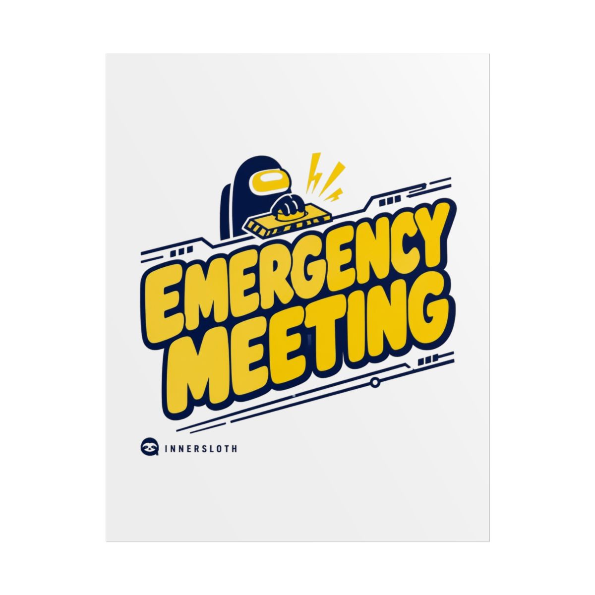 Among Us "Emergency Meeting" Poster - alternate angle 1, merchandise