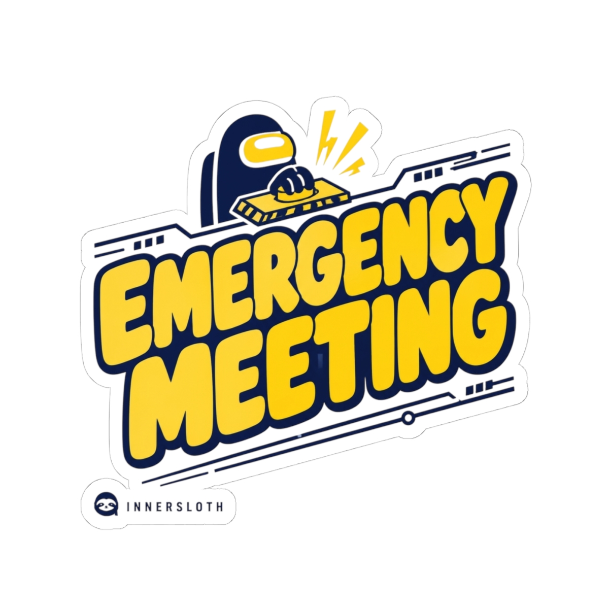 Among Us "Emergency Meeting" Sticker - Official Stickers merchandise