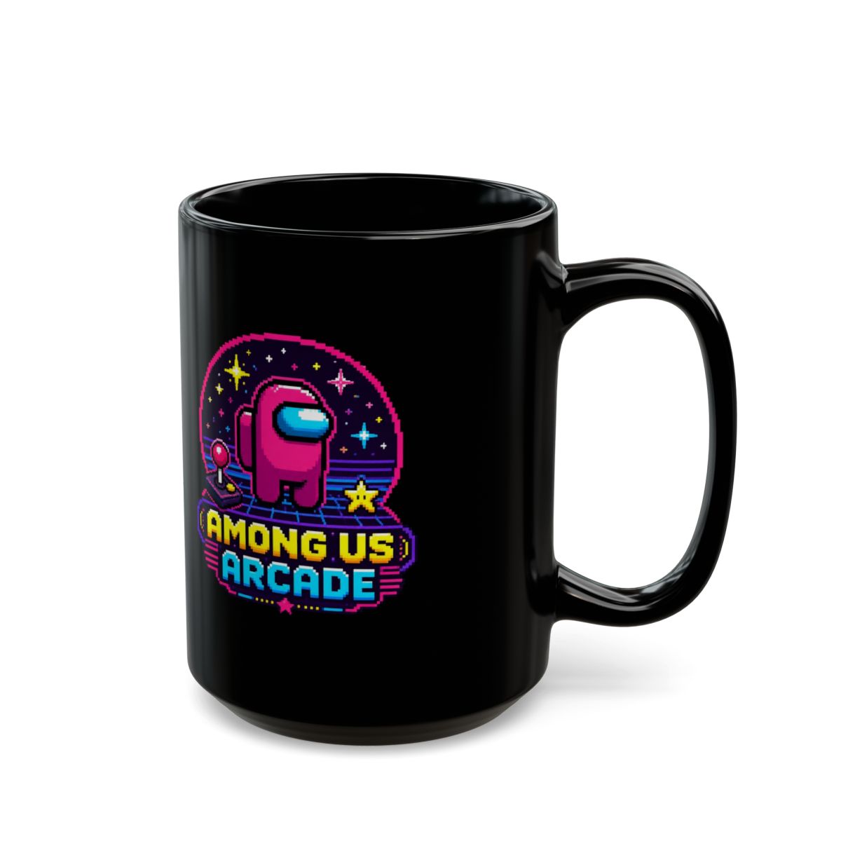 Among Us "AMONG US ARCADE" Black Mug - alternate angle 5, merchandise