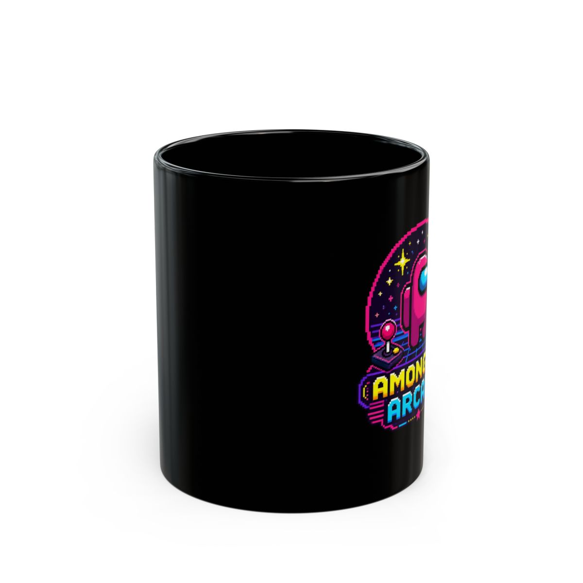 Among Us "AMONG US ARCADE" Black Mug - alternate angle 2, merchandise