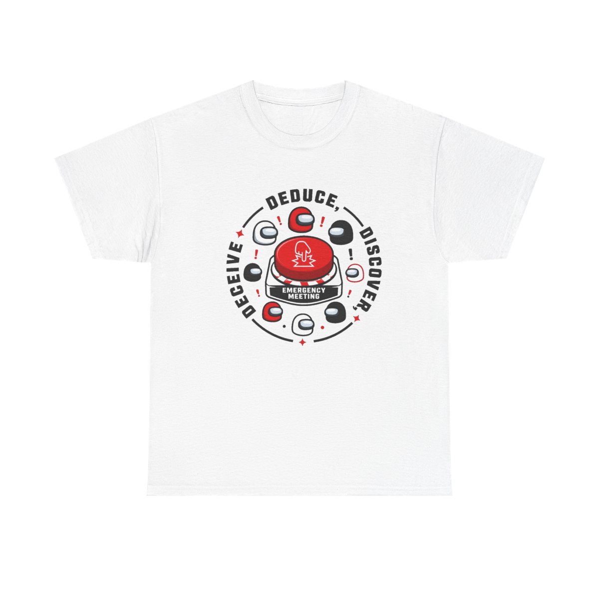 Among Us "DEDUCE, DISCOVER, DECEIVE" Unisex Tee
