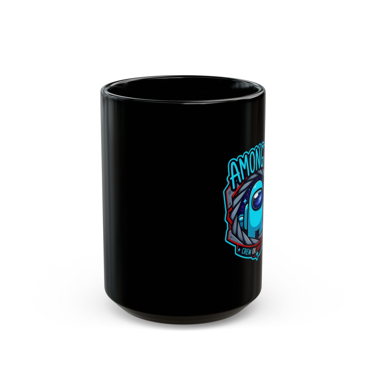Among Us "AMONG US" Black Mug - alternate angle 1, merchandise
