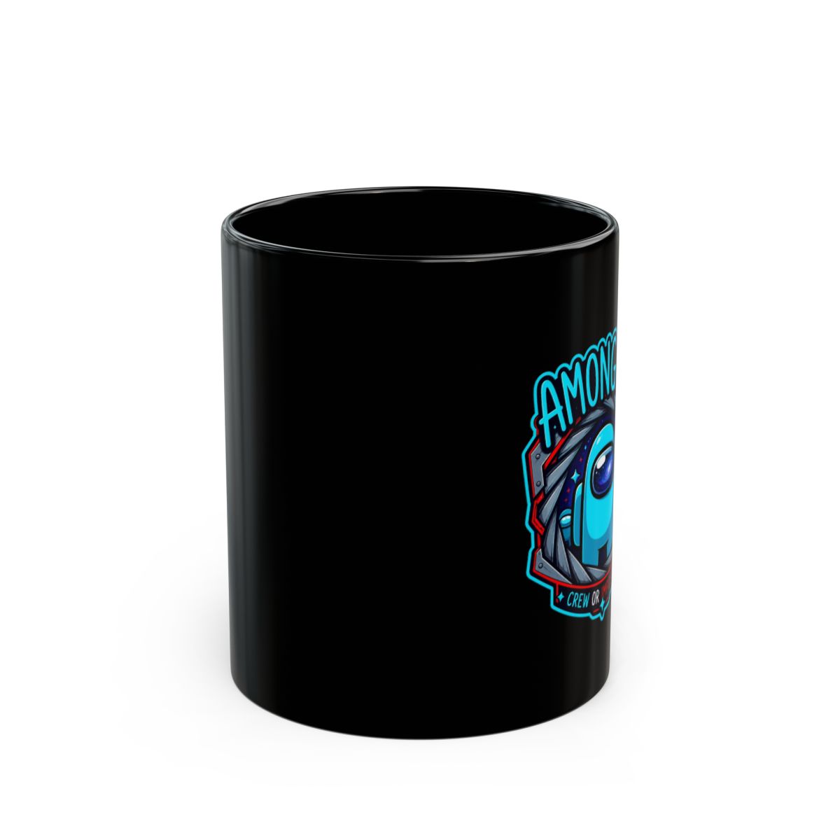 Among Us "AMONG US" Black Mug - alternate angle 2, merchandise