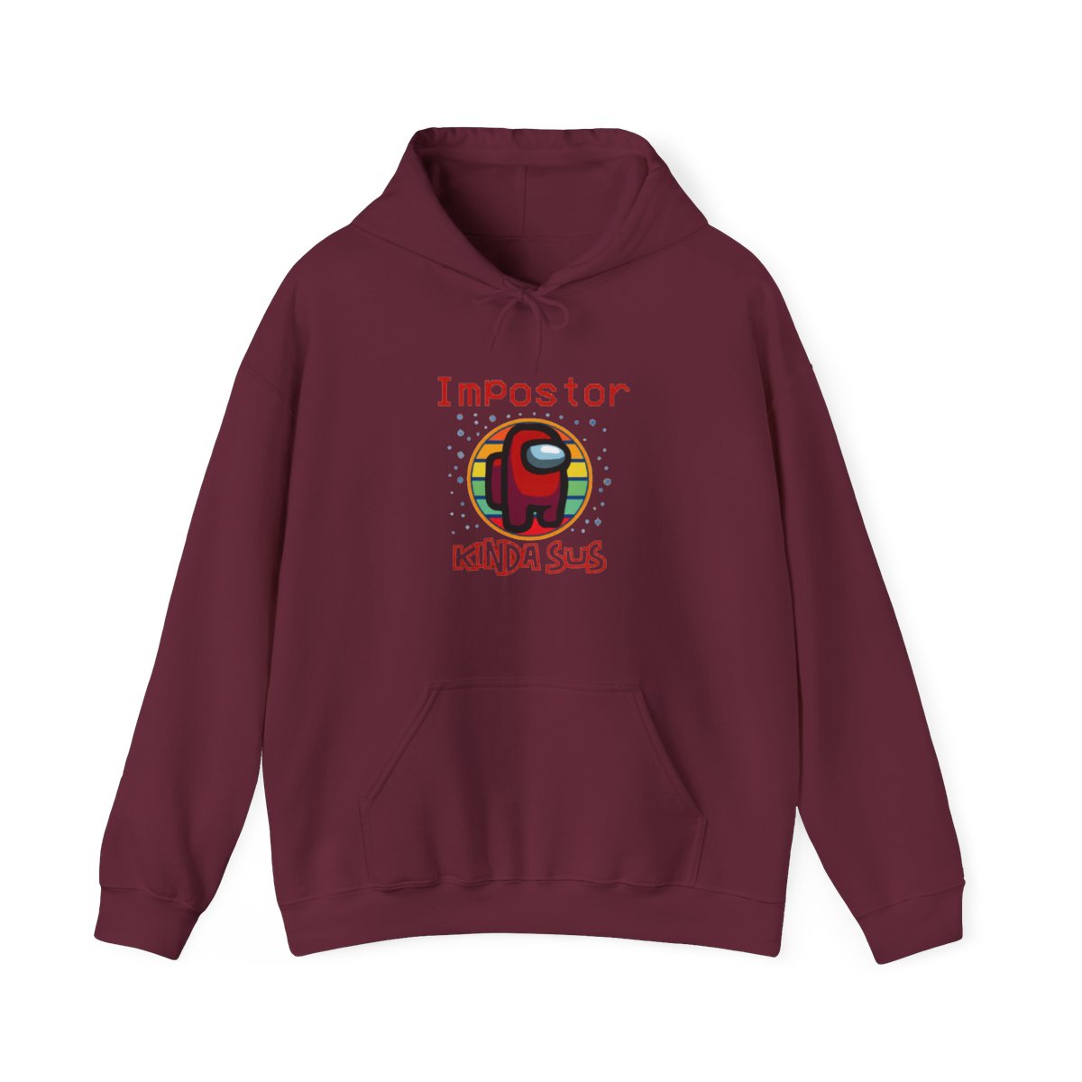 Impostor Among Us kinda sus Hoodie - alternate angle 2, merchandise