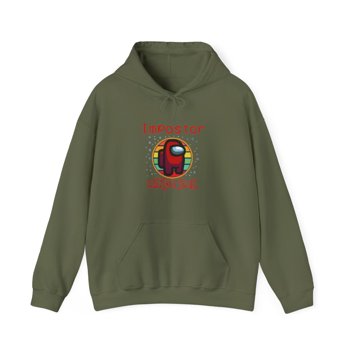 Impostor Among Us kinda sus Hoodie - alternate angle 2, merchandise