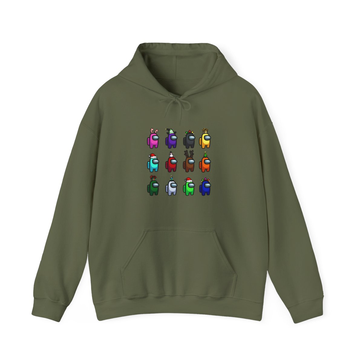 Among us Christmas many among us Hoodie - alternate angle 5, merchandise