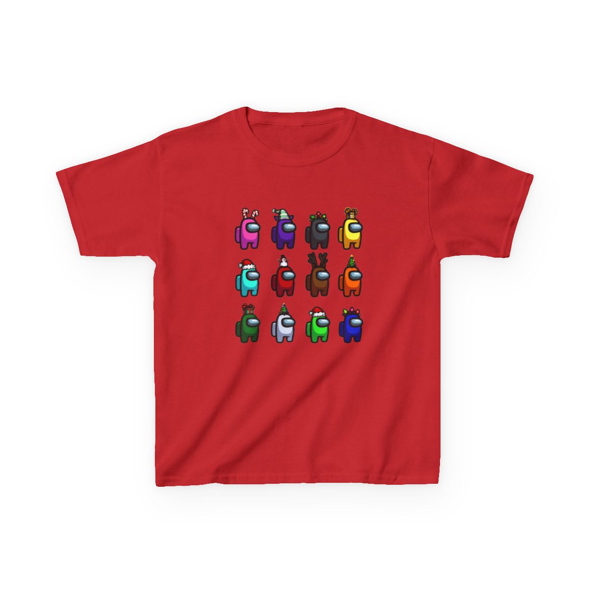 Among us Christmas many among us Kids T-Shirt - alternate angle 3, merchandise