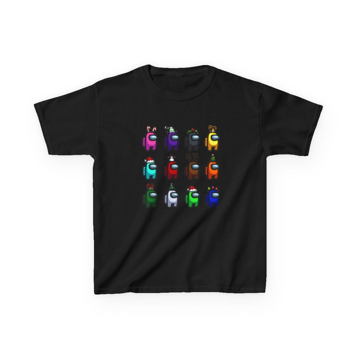 Among us Christmas many among us Kids T-Shirt - alternate angle 5, merchandise