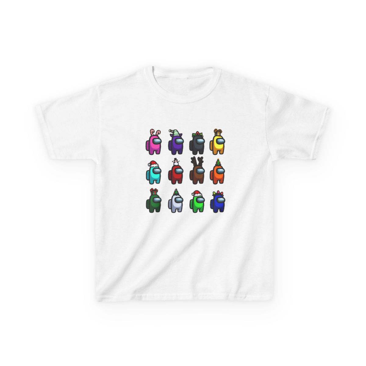 Among us Christmas many among us Kids T-Shirt - alternate angle 4, merchandise