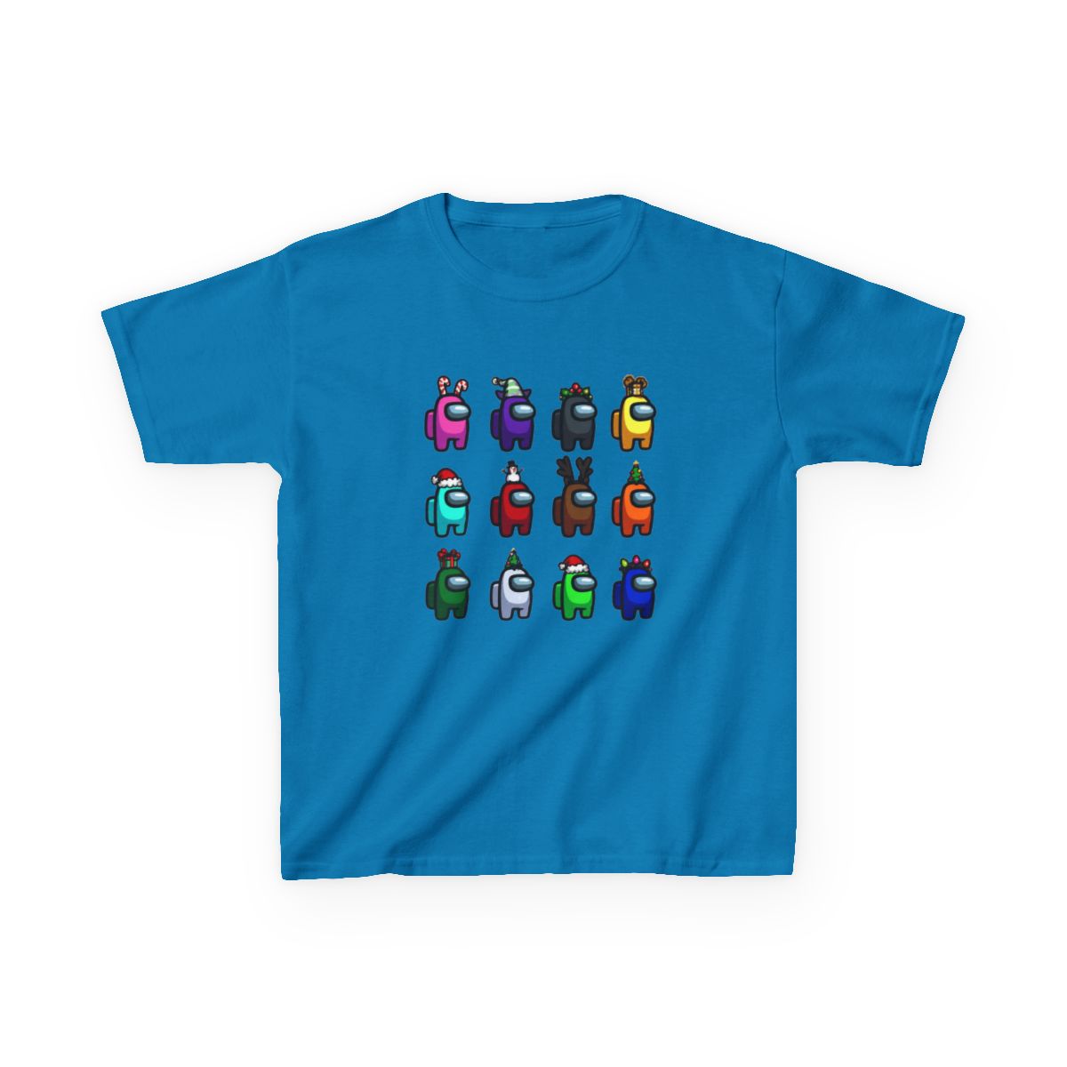 Among us Christmas many among us Kids T-Shirt - alternate angle 2, merchandise