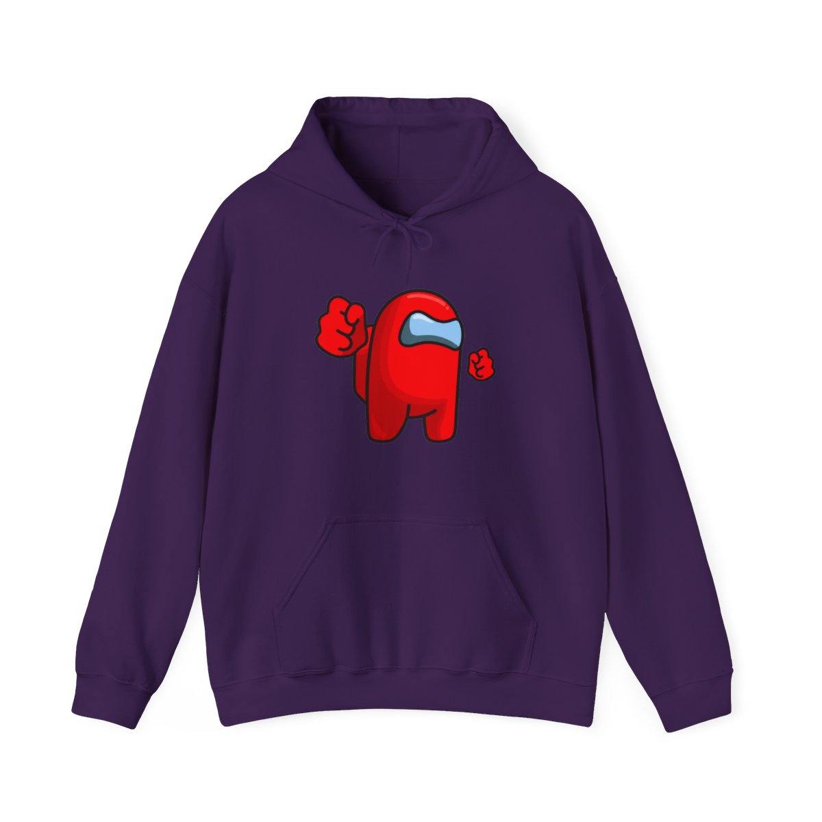 Red Among Us Crewmate – Funny Impostor Art for Among Us Fans and Gamers Hoodie - alternate angle 5, merchandise