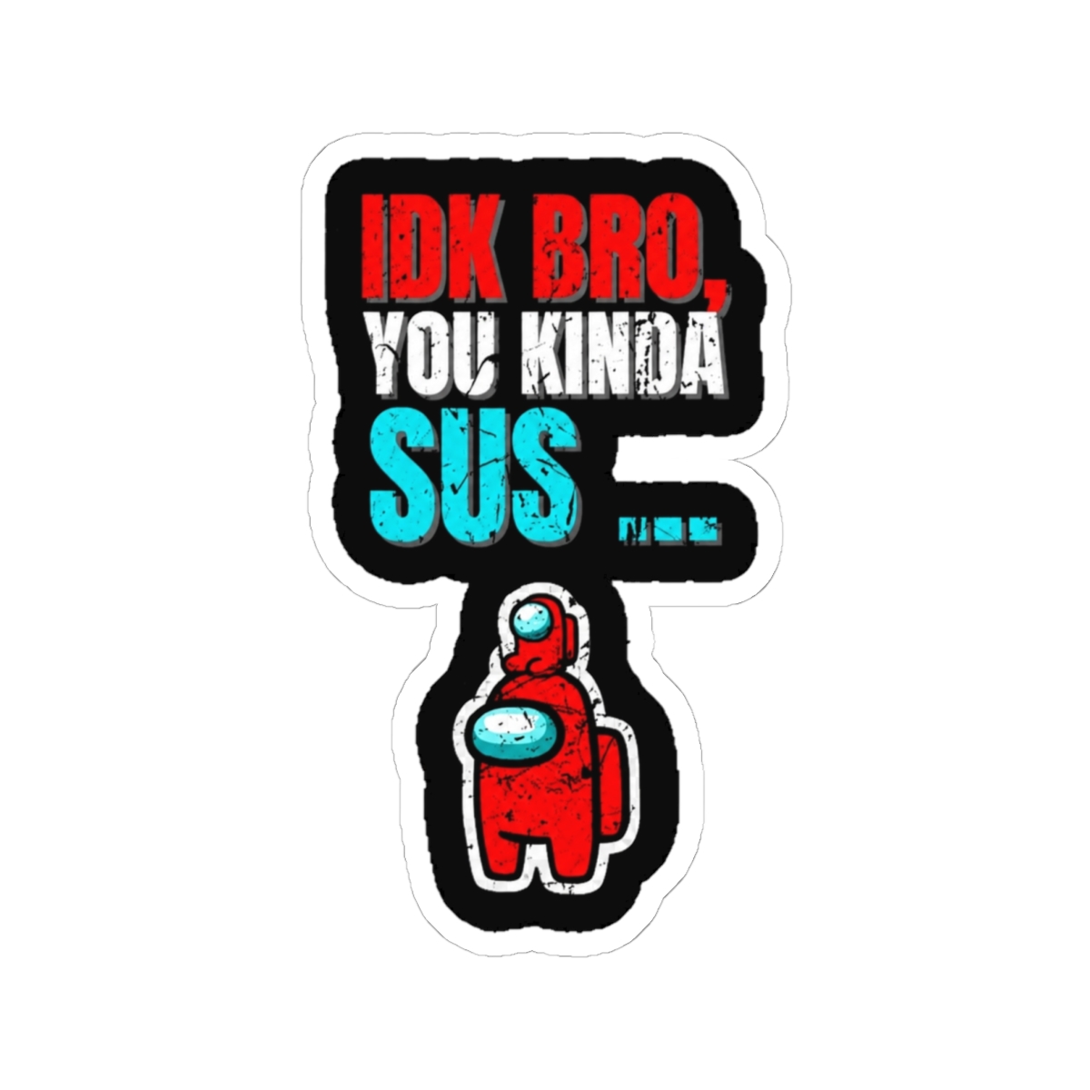 Imposter Among Impostor us gaming crewmate Sticker | Among Us
