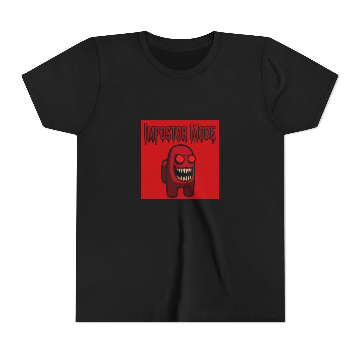 among us - impostor mode Kids T Shirt - alternate angle 3, merchandise