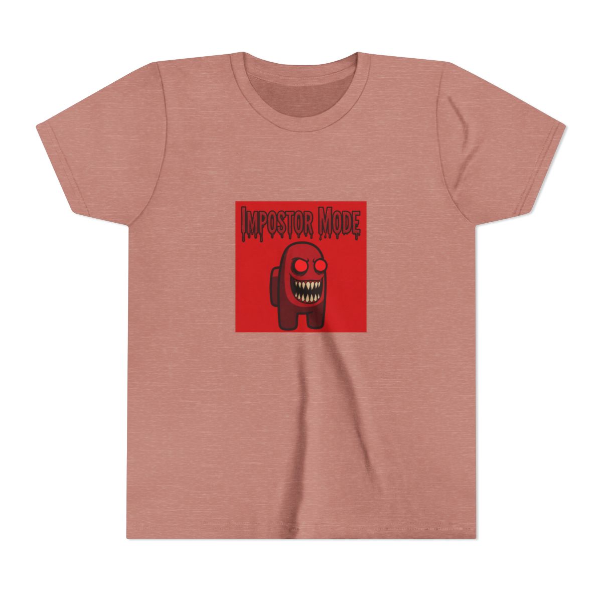 among us - impostor mode Kids T Shirt - alternate angle 2, merchandise