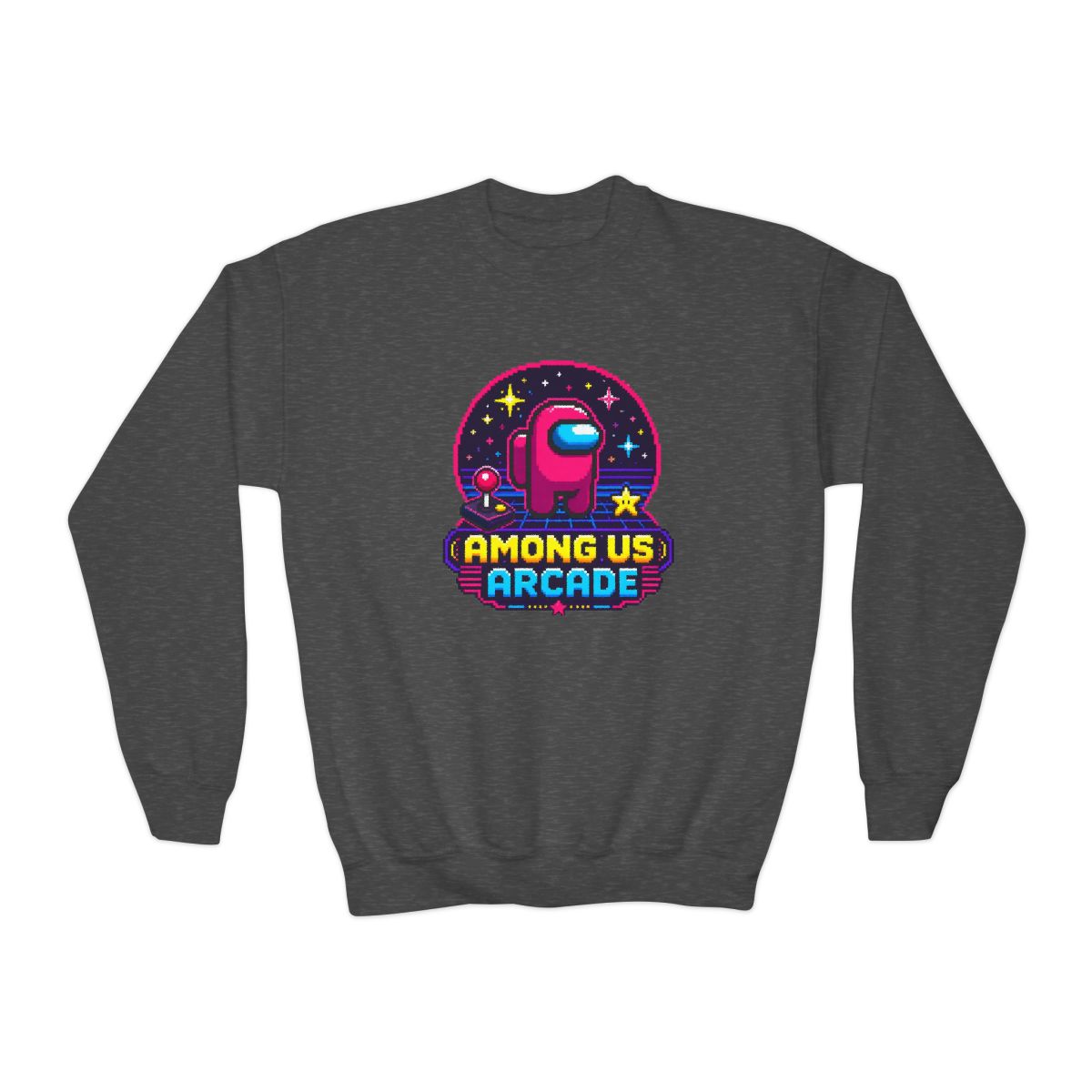 Among Us "AMONG US ARCADE" Kids Crewneck - alternate angle 2, merchandise