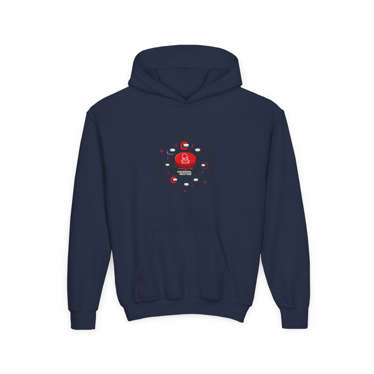 Among Us "DEDUCE, DISCOVER, DECEIVE" Kids Hoodie - alternate angle 3, merchandise