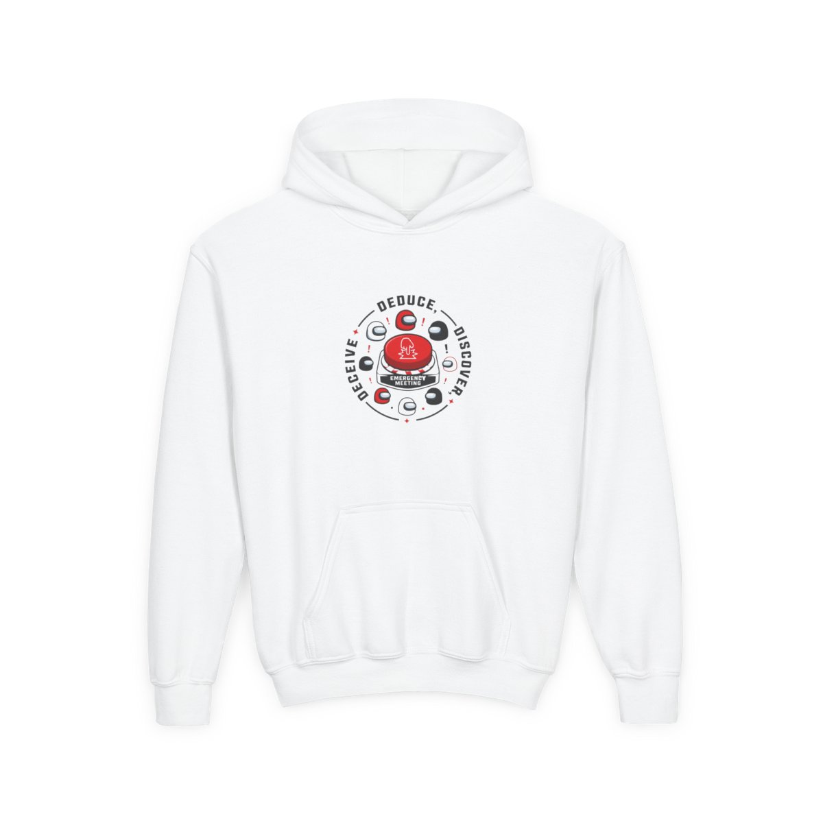 Among Us "DEDUCE, DISCOVER, DECEIVE" Kids Hoodie