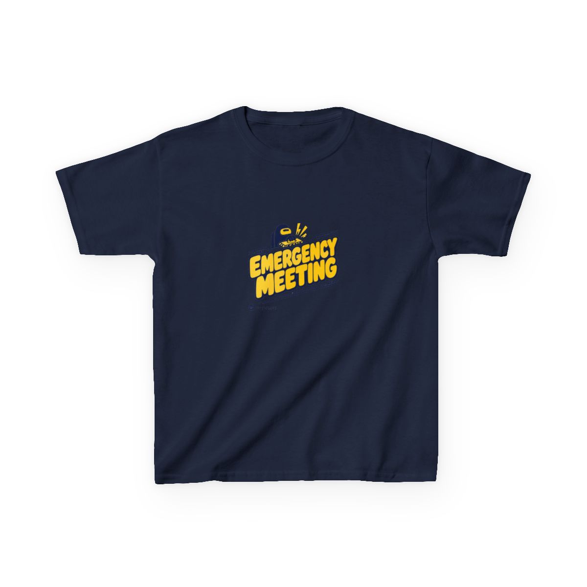 Among Us "Emergency Meeting" Unisex Kids Tee - alternate angle 3, merchandise