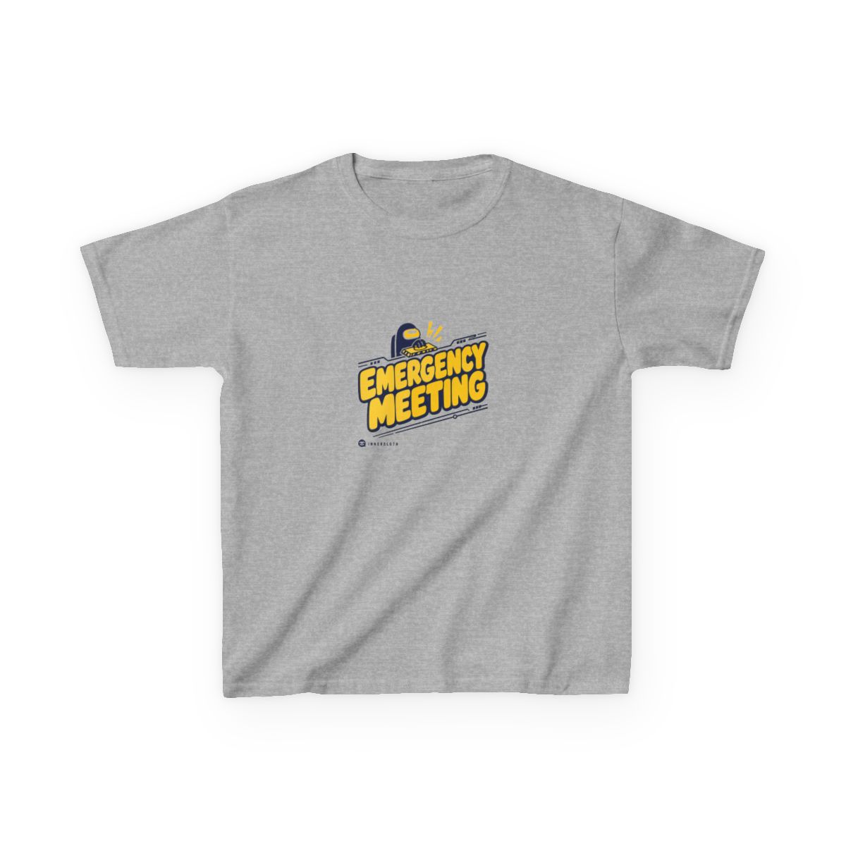 Among Us "Emergency Meeting" Unisex Kids Tee - alternate angle 2, merchandise