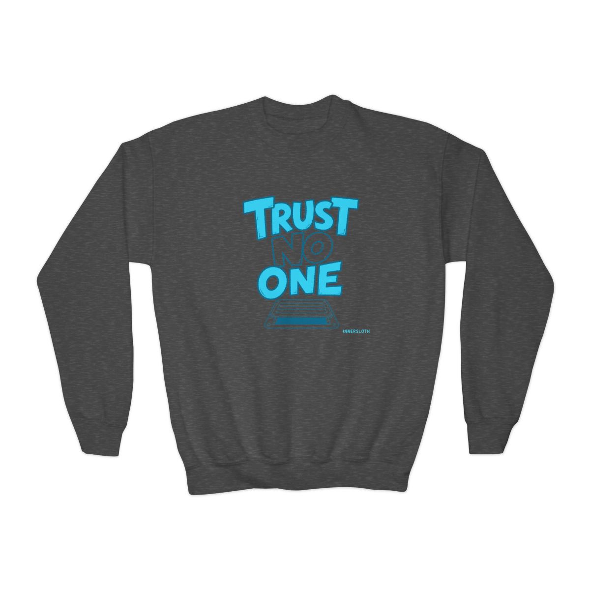 Among Us "Trust No One" Kids Crewneck - alternate angle 2, merchandise