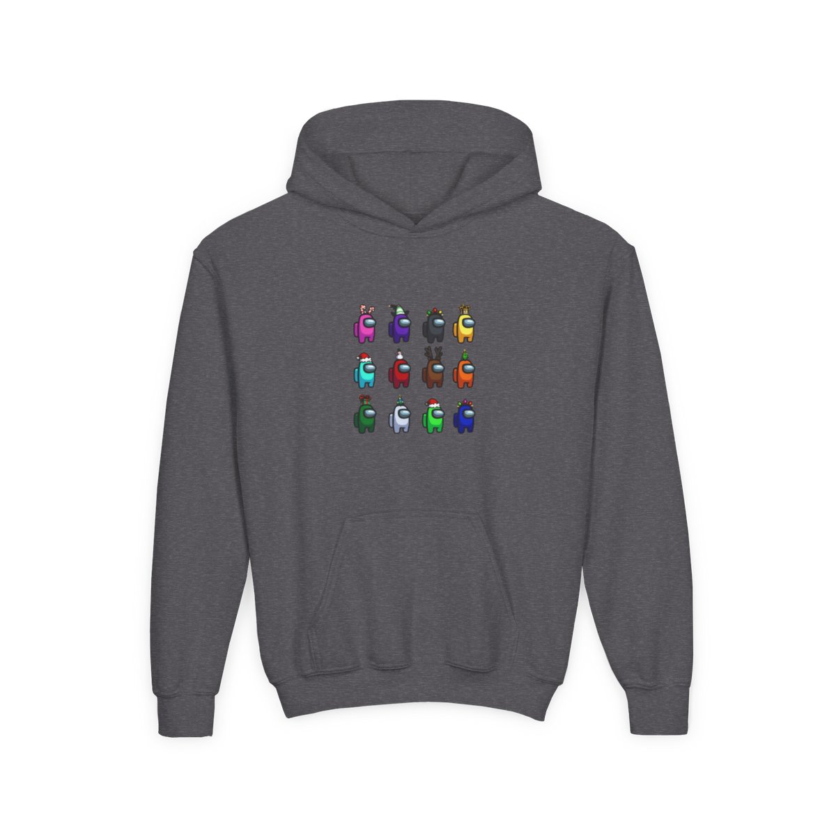 Among us Christmas many among us Kids Hoodie - alternate angle 3, merchandise