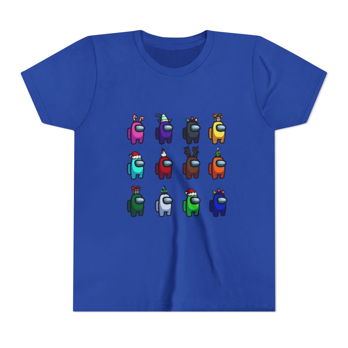 Among us Christmas many among us Kids T Shirt - alternate angle 4, merchandise