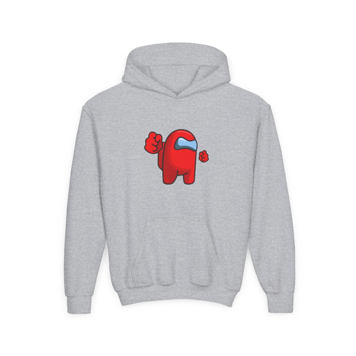Red Among Us Crewmate – Funny Impostor Art for Among Us Fans and Gamers Hoodie (Kids)